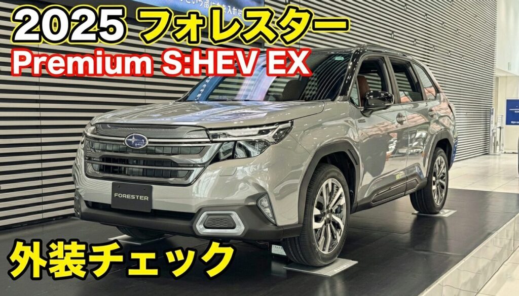 外装チェック】2025年 スバル・フォレスター Premium S:HEV EX｜EXと