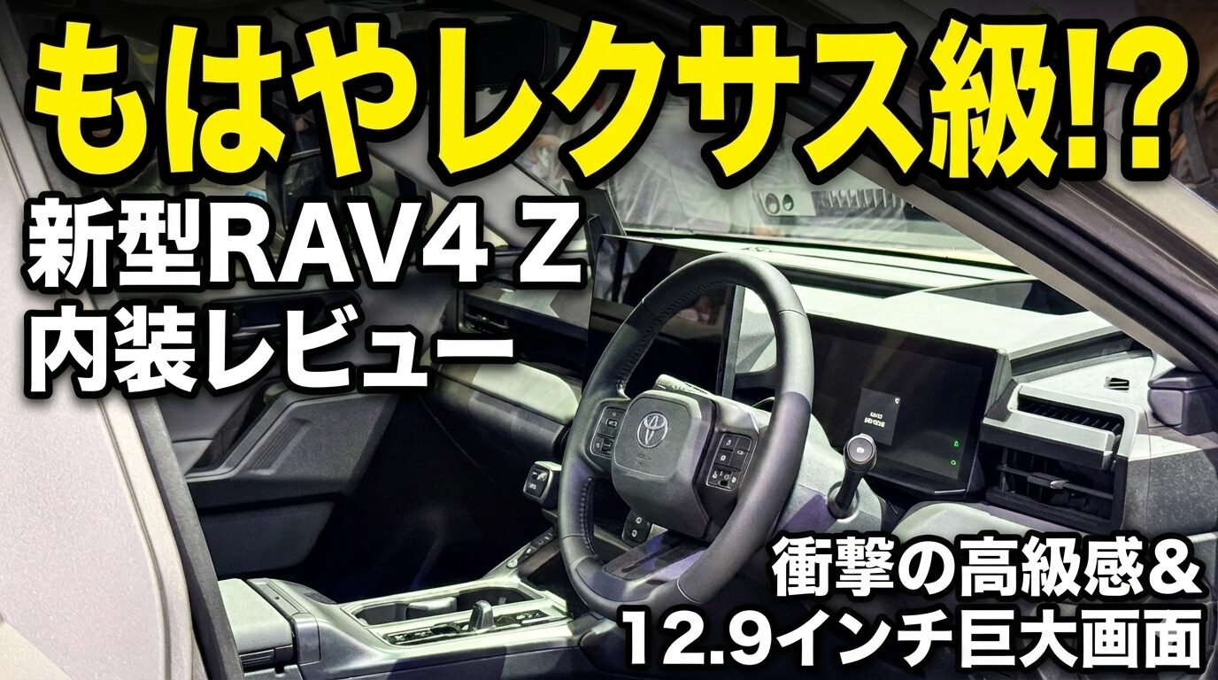 内装編】新型RAV4「Z」の高級感がもはやレクサス級！？12.9インチ画面